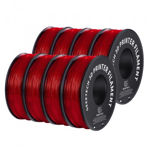 GEEETECH TPU 3D Printe Filament 1.75mm, 1kg Spool, 8 Rolls Bundle