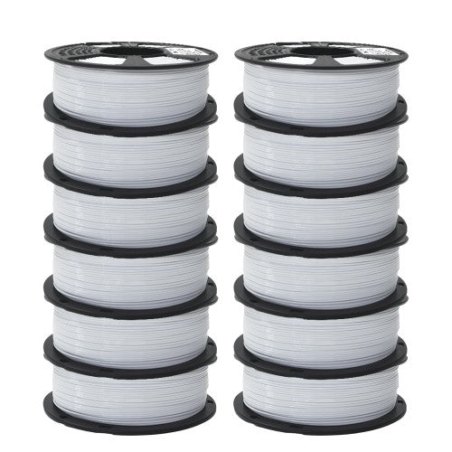 GEEETECH PETG 3D Printe Filament 1.75mm, 1kg Spool,12 Rolls Bundle
