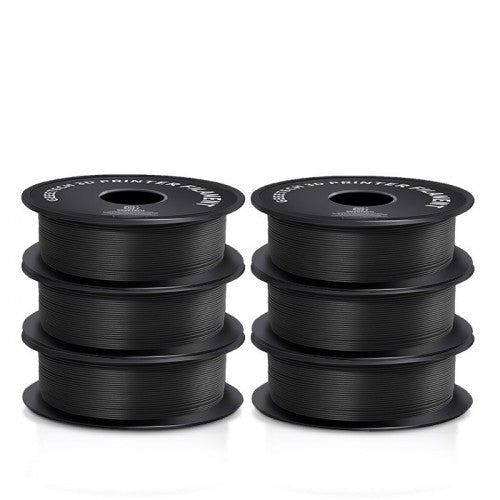 GEEETECH Matte PLA 3D Printe Filament 1.75mm, 1kg Spool, 6 Rolls Bundle