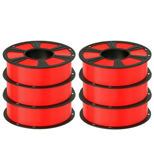 GEEETECH PLA 3D Printe Filament 1.75mm, 1kg Spool, 6 Rolls Bundle