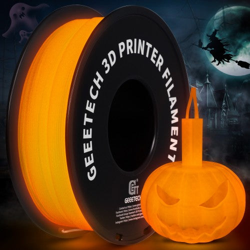 GEEETECH PLA Luminous 3D Printer Filament 1.75mm, 1kg Spool