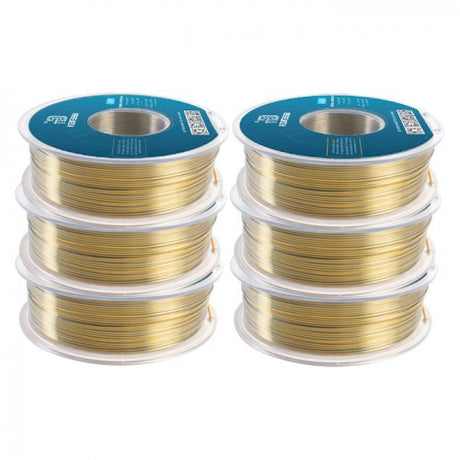 GEEETECH Silk PLA 3D tiske Filament 1,75 mm, 1 kg cívka, 6 cívky Balíček