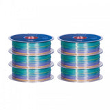 GEEETECH Silk PLA 3D Printe Filament 1.75mm, 1kg Spool, 6 Rolls Bundle