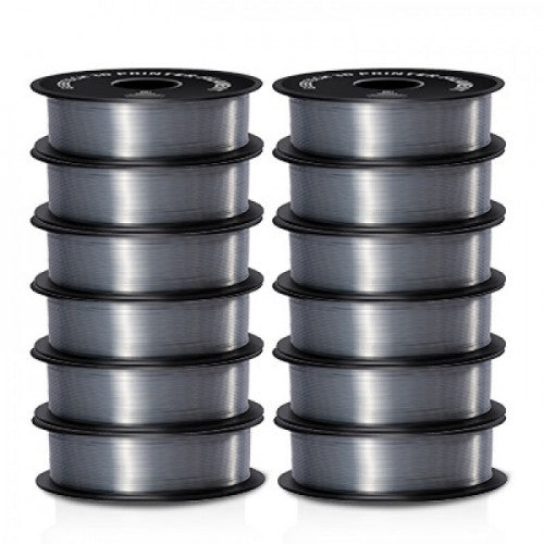 GEEETECH Silk PLA 3D Printe Filament 1.75mm, 1kg Spool, 12 Rolls Bundle