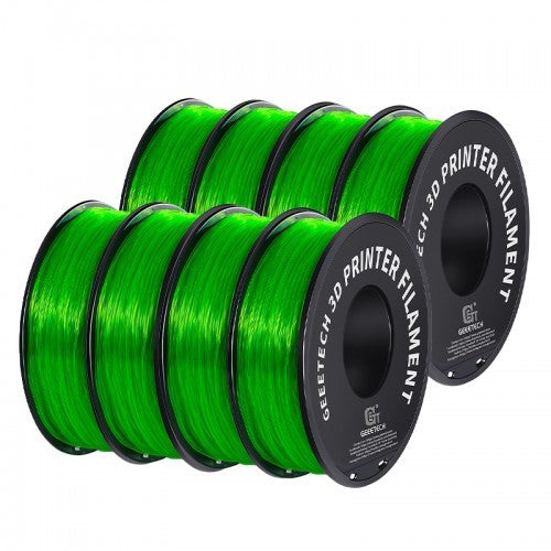 GEEETECH TPU 3D Printe Filament 1.75mm, 1kg Spool, 8 Rolls Bundle