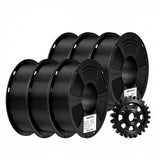 GEEETECH ASA 3D Printe Filament 1.75mm, 1kg Spool, 6 Rolls Bundle