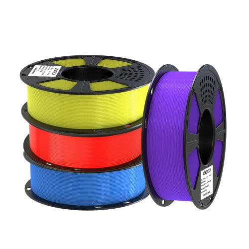 GEEETECH PLA 3D Printe Filament 1.75mm, 1kg Spool,4 Rolls Bundle