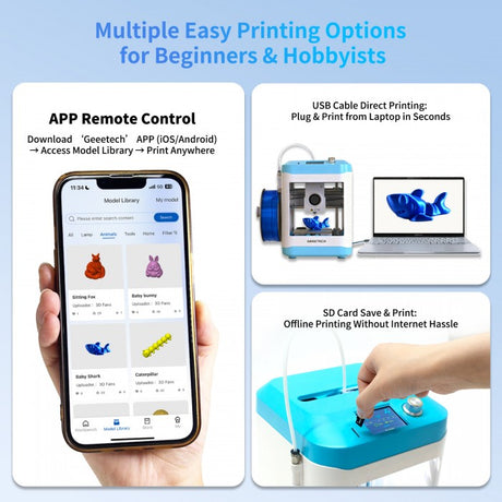 GEEETECH M1S Mini 3D Printer