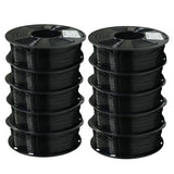 GEEETECH PETG 3D Printe Filament 1.75mm, 1kg Spool, 10 Rolls Bundle
