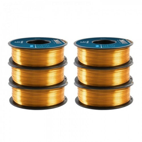 GEEETECH Silk PLA 3D Printe Filament 1.75mm, 1kg Spool, 6 Rolls Bundle