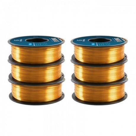 GEEETECH Silk PLA 3D Printe Filament 1.75mm, 1kg Spool, 6 Rolls Bundle